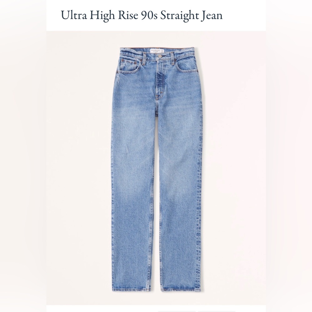 Abercrombie & Fitch Ultra High Rise 90s Straight Jean